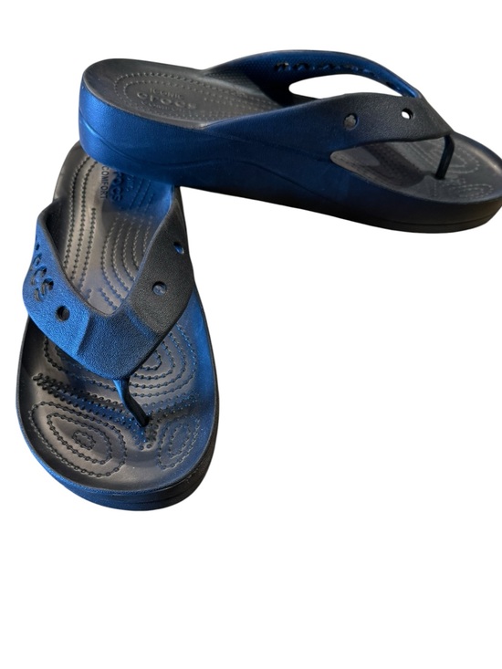 CROCS Shoes - Crocs Womens Size 9 Black Flip Flop Sandals